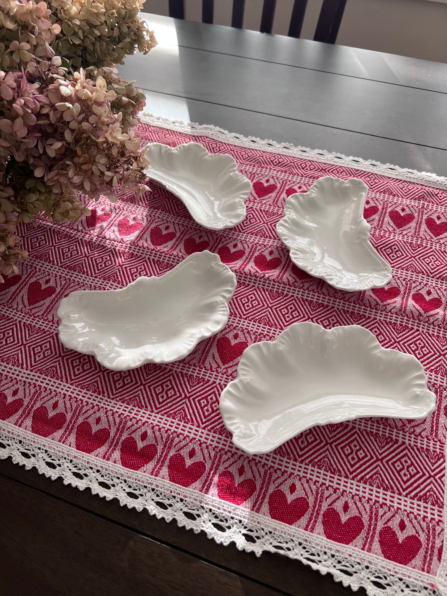 Eight Antique Limoges Bone Plates — A. Lanternier & Co., France