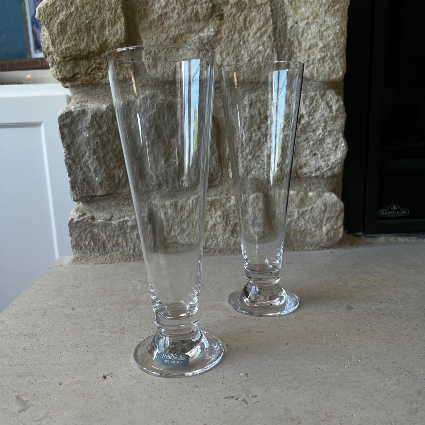 Marquis by Waterford Vintage Pilsner Glasses, Set of Two.  Made in Austria