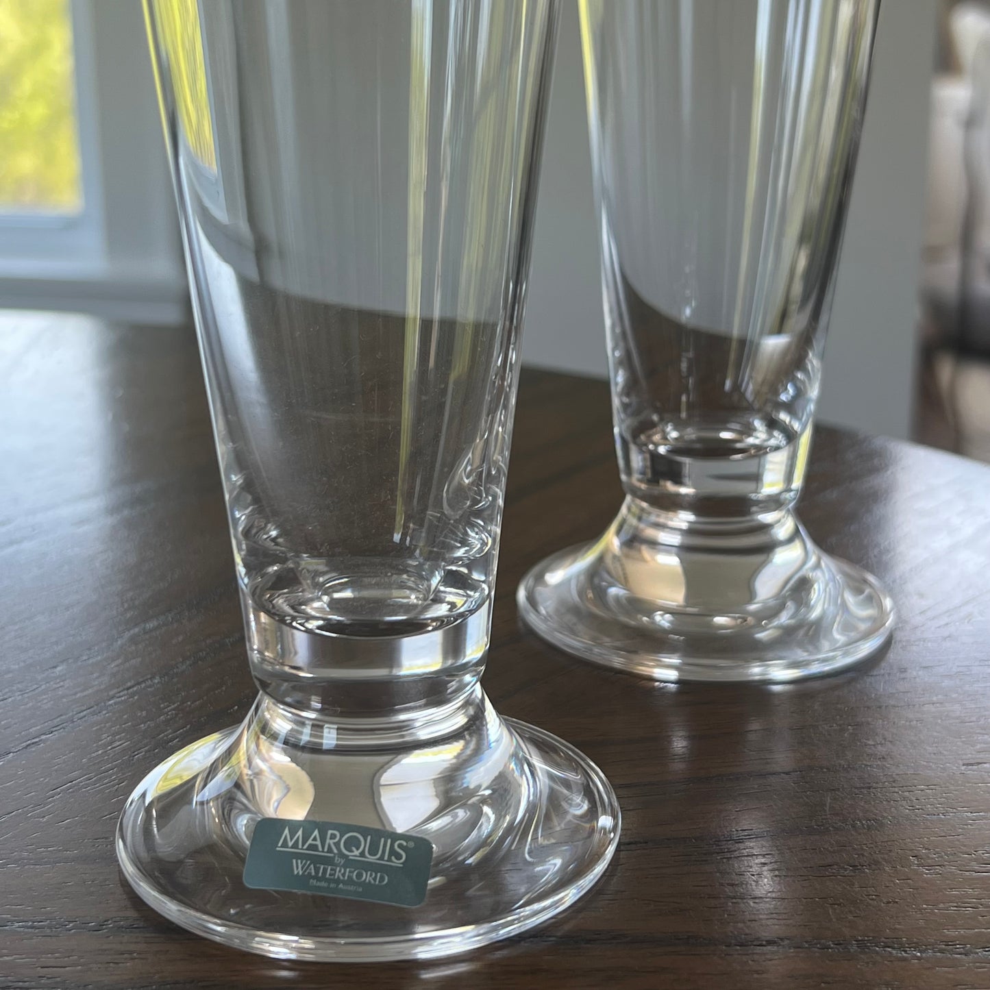 Marquis by Waterford Vintage Pilsner Glasses, Set of Two.  Made in Austria
