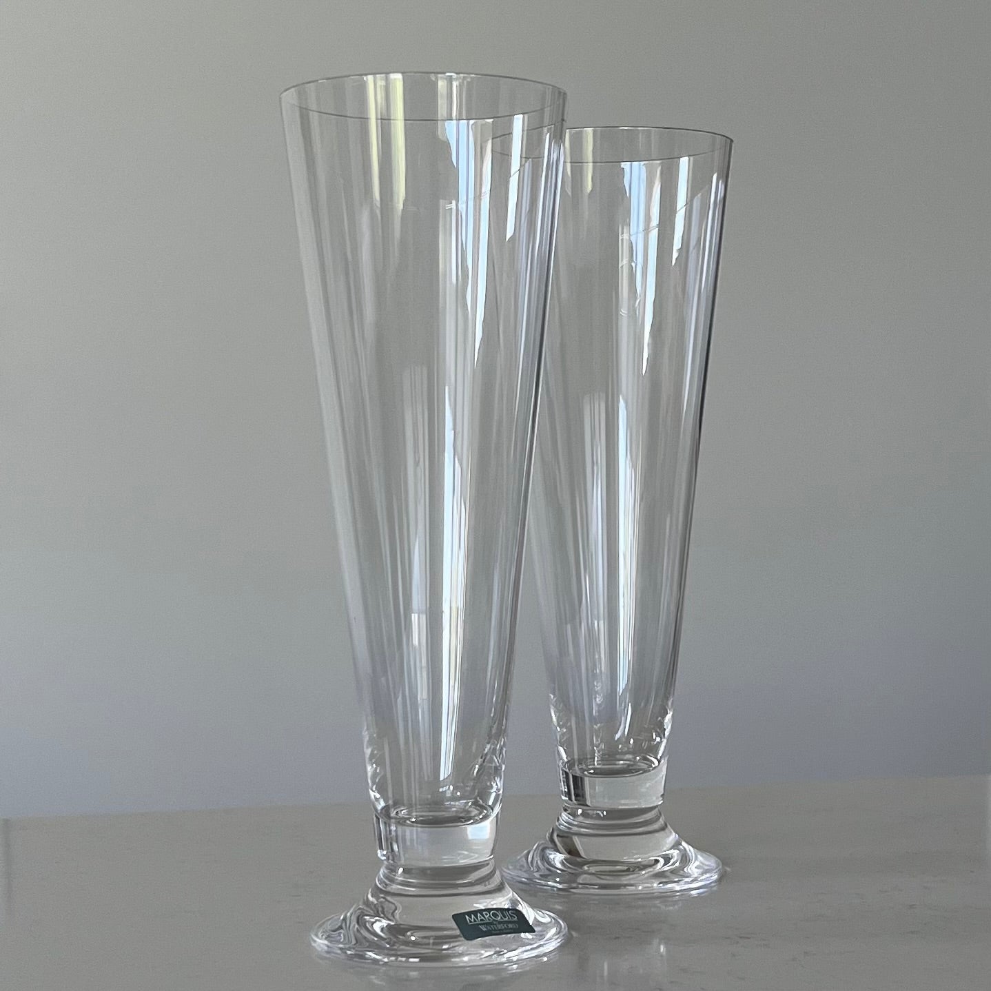 Marquis by Waterford Vintage Pilsner Glasses, Set of Two.  Made in Austria